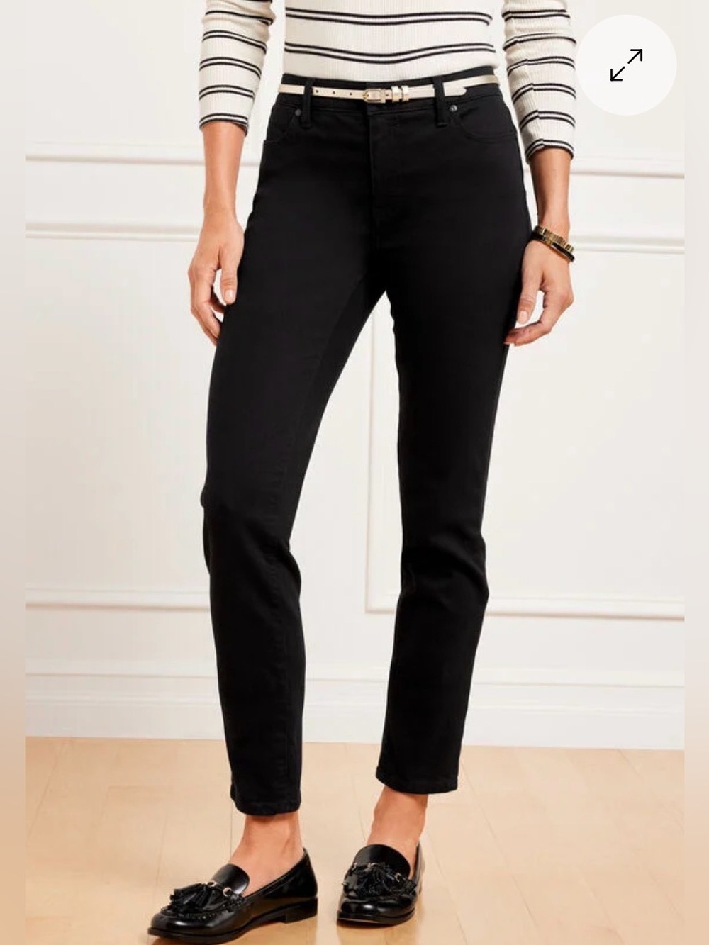 Talbots Slim Ankle Jeans in Black